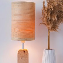 Handmade Wood Table Lamp - Motif Wood 2 Ash