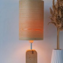 Handmade Wood Table Lamp - Motif Wood 2 Ash