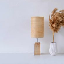 Handmade Wood Table Lamp - Motif Wood 2 Ash