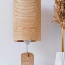 Handmade Wood Table Lamp - Motif Wood 2 Ash