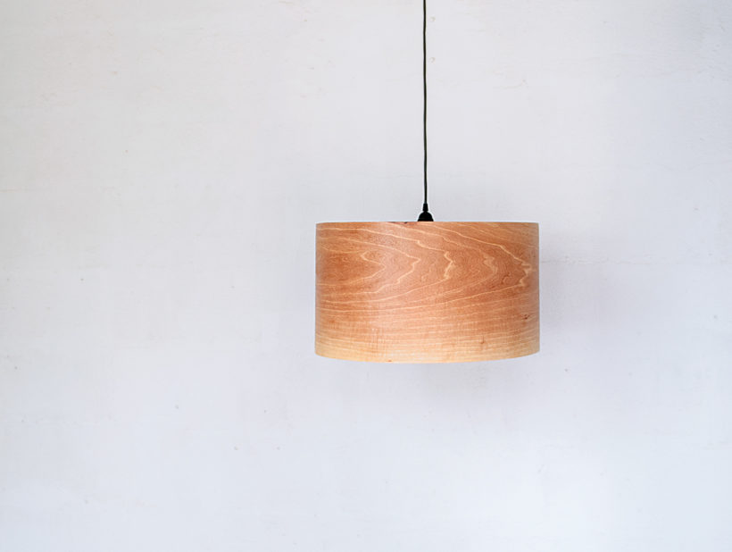 Spiral Walnut EU - Handmade Wooden Ceiling Light