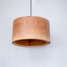 Spiral Walnut EU - Handmade Wooden Ceiling Light