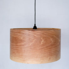 Spiral Walnut EU - Handmade Wooden Ceiling Light