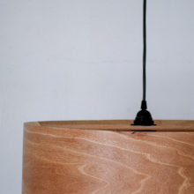 Spiral Walnut EU - Handmade Wooden Ceiling Light