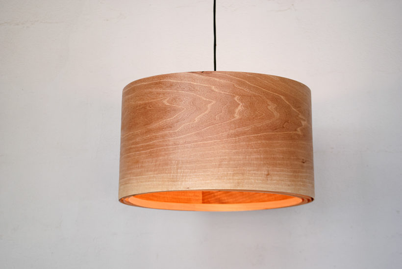 Spiral Walnut EU - Handmade Wooden Ceiling Light