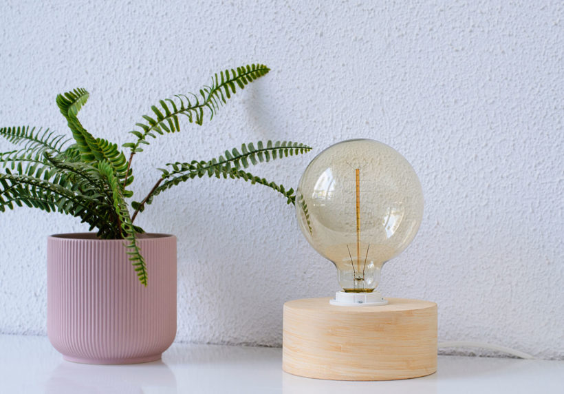 Barrel Bamboo - Handmade Wooden Table Lamp