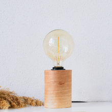 Barrel Walnut EU - Handmade Wooden Lamp