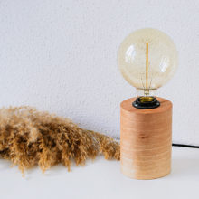 Barrel Walnut EU - Handmade Wooden Lamp