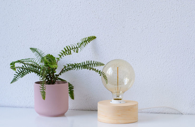 Barrel Bamboo - Handmade Wooden Table Lamp