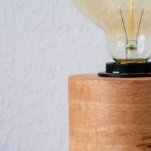 Barrel Walnut EU - Handmade Wooden Lamp