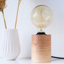 Barrel Walnut EU - Handmade Wooden Lamp