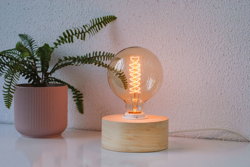 Barrel Bamboo - Handmade Wooden Table Lamp