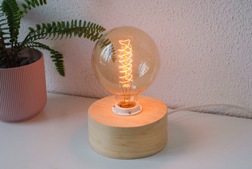Barrel Bamboo - Handmade Wooden Table Lamp