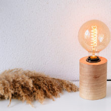Barrel Walnut EU - Handmade Wooden Lamp