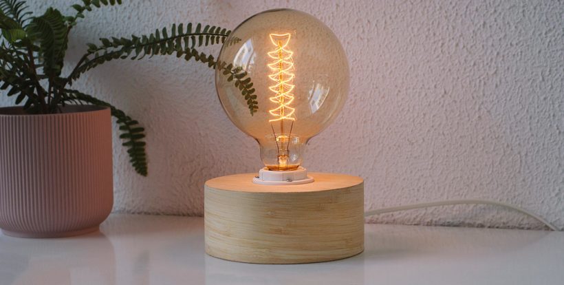 Barrel Bamboo - Handmade Wooden Table Lamp