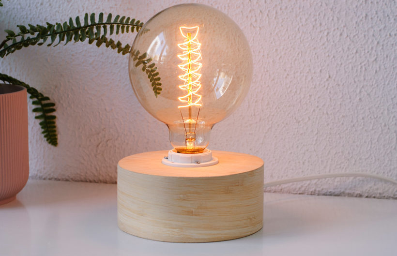 Barrel Bamboo - Handmade Wooden Table Lamp