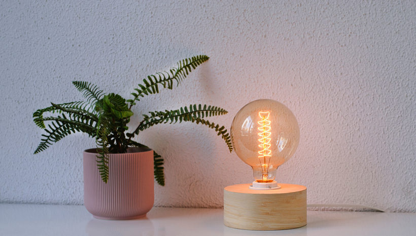 Barrel Bamboo - Handmade Wooden Table Lamp