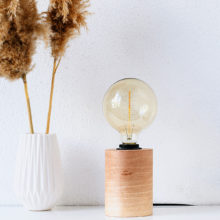 Barrel Walnut EU - Handmade Wooden Lamp