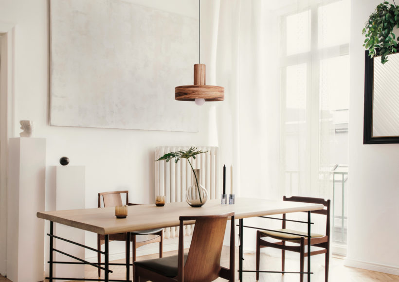 Nora Mango - Χειροποίητο Ξύλινο Φωτιστικό Οροφής