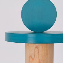 Handmade Wooden Kids Ceiling Light - Astrid Turquoise Dark