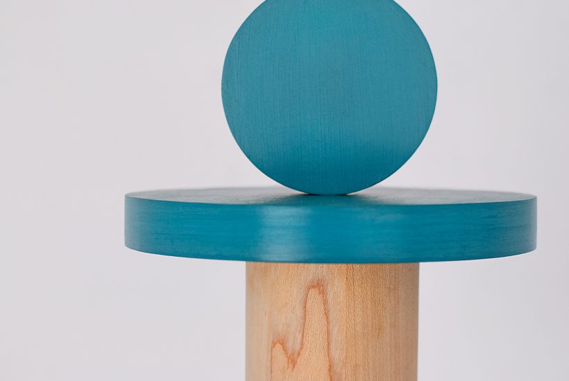 Handmade Wooden Kids Ceiling Light - Astrid Turquoise Dark