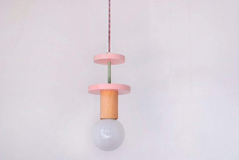 Χειροποίητο Παιδικό Φωτιστικό Οροφής  - Cosmo Pink