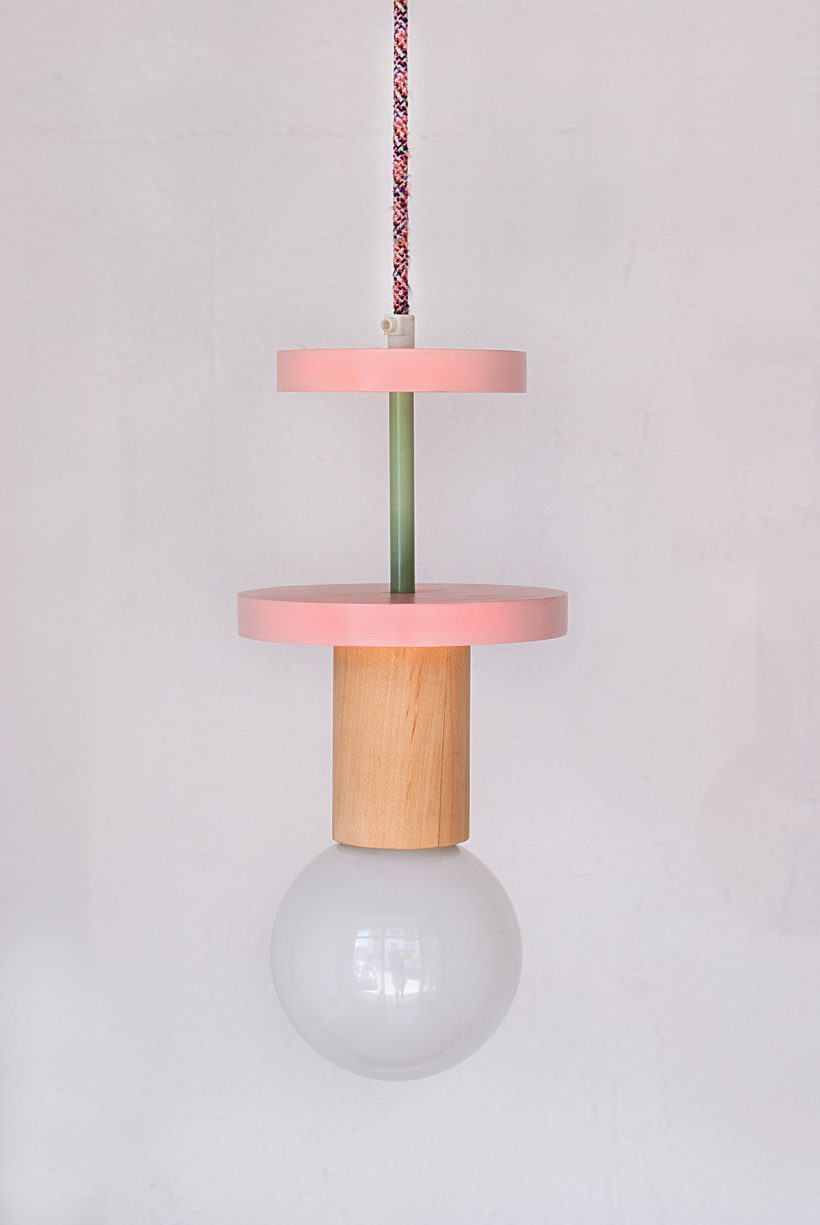 Χειροποίητο Παιδικό Φωτιστικό Οροφής  - Cosmo Pink