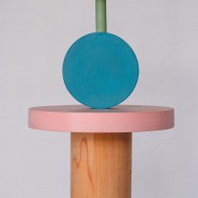 Χειροποίητο Παιδικό Φωτιστικό Οροφής - Janus Pink & Turquoise