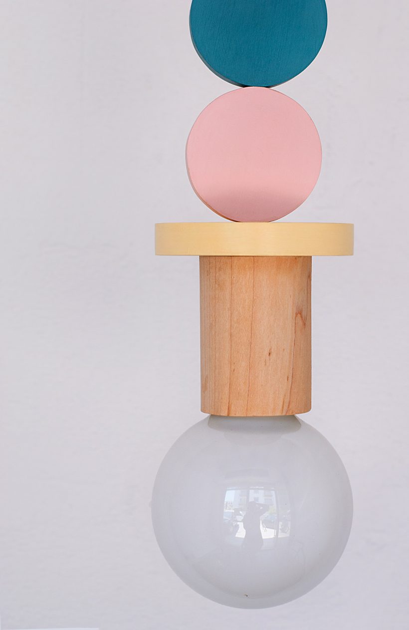 Handmade Wooden Kids Ceiling Light - Planets