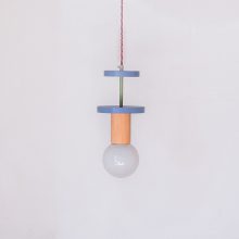 Handmade Wooden Kids Ceiling Light - Cosmo Blue
