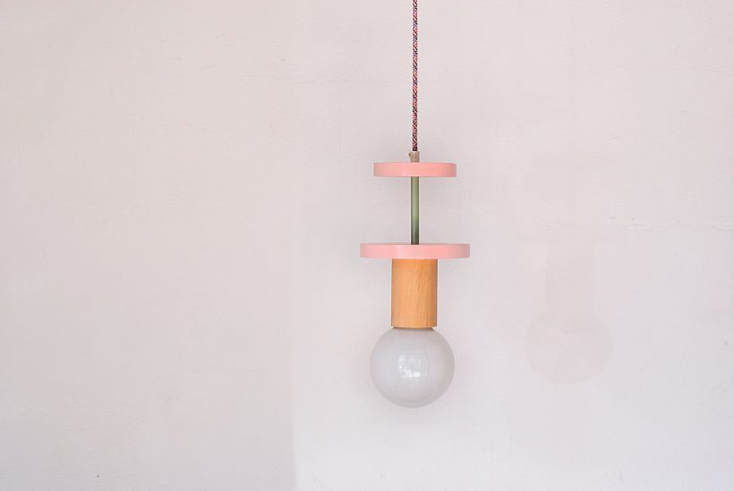 Χειροποίητο Παιδικό Φωτιστικό Οροφής  - Cosmo Pink