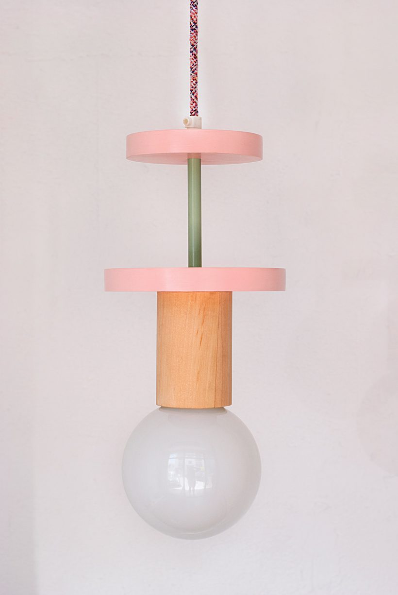 Χειροποίητο Παιδικό Φωτιστικό Οροφής  - Cosmo Pink