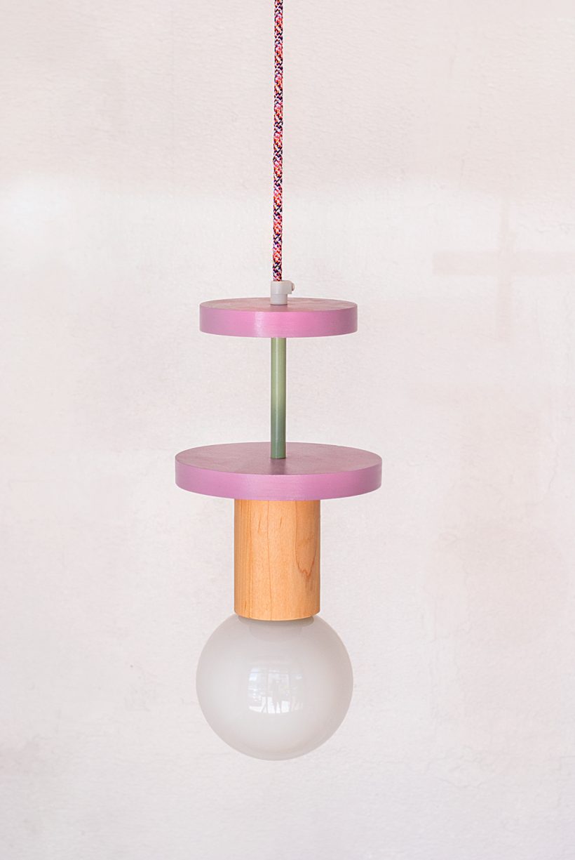 Χειροποίητο Παιδικό Φωτιστικό Οροφής - Cosmo Purple