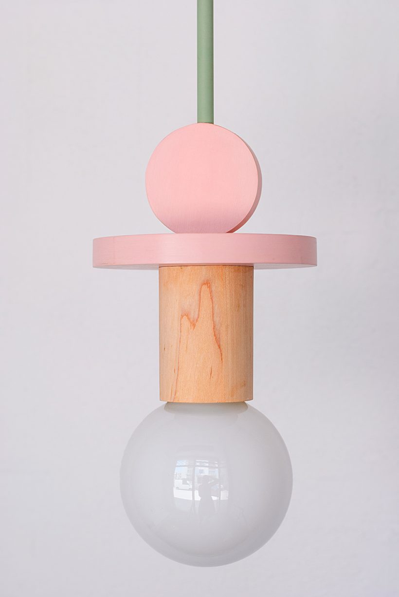 Χειροποίητο Παιδικό Φωτιστικό Οροφής - Astrid Pink