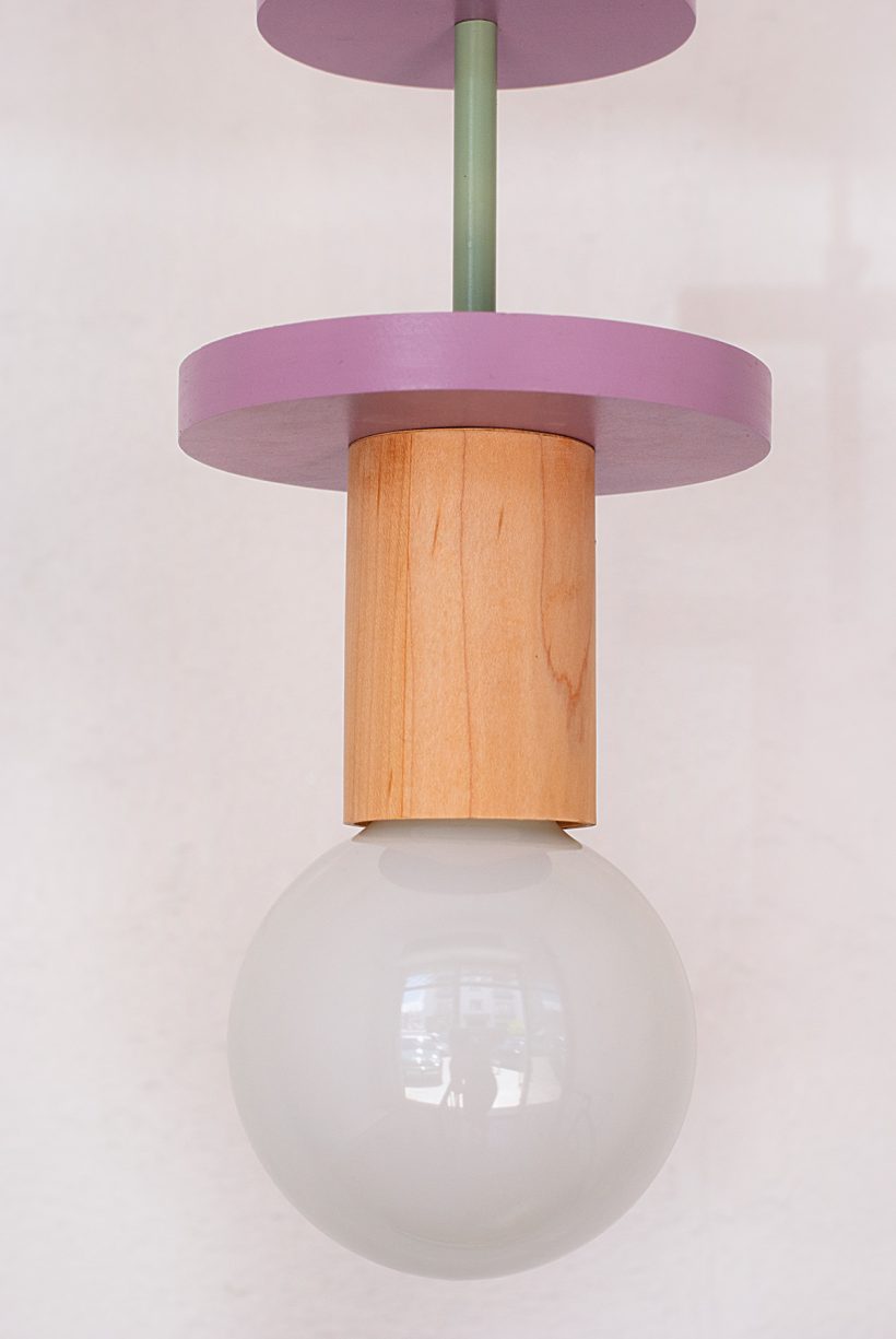 Χειροποίητο Παιδικό Φωτιστικό Οροφής - Cosmo Purple