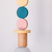 Handmade Wooden Kids Ceiling Light - Planets