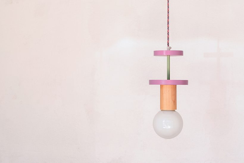 Χειροποίητο Παιδικό Φωτιστικό Οροφής - Cosmo Purple