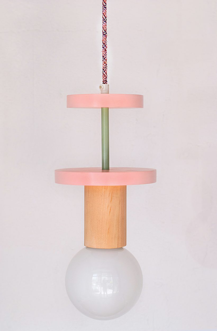 Χειροποίητο Παιδικό Φωτιστικό Οροφής  - Cosmo Pink