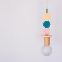 Handmade Wooden Kids Ceiling Light - Planets