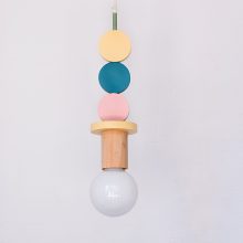 Handmade Wooden Kids Ceiling Light - Planets