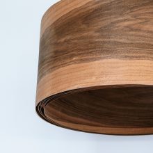 Spiral Greek Walnut - Handmade Wooden Ceiling Light