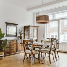 Spiral Greek Walnut - Handmade Wooden Ceiling Light