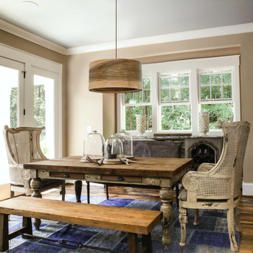 Spiral Greek Walnut - Handmade Wooden Ceiling Light