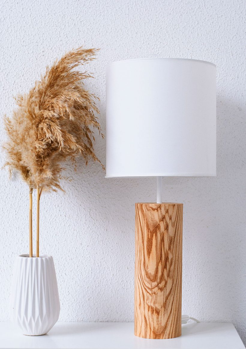 Lina Olive - Handmade Wooden Table Light