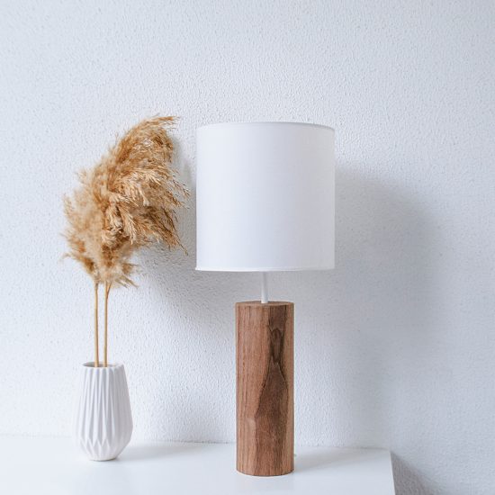 Lina Walnut - Handmade Wooden Table Light