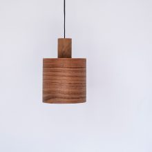 Barrel Walnut - Handmade Wooden Pendant Light