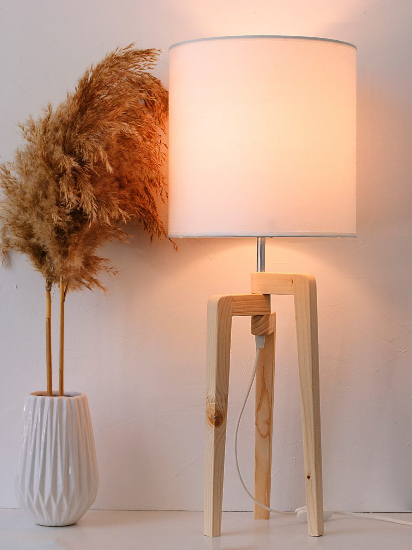 Tripod II Mini - Handmade Wooden Table Lamp