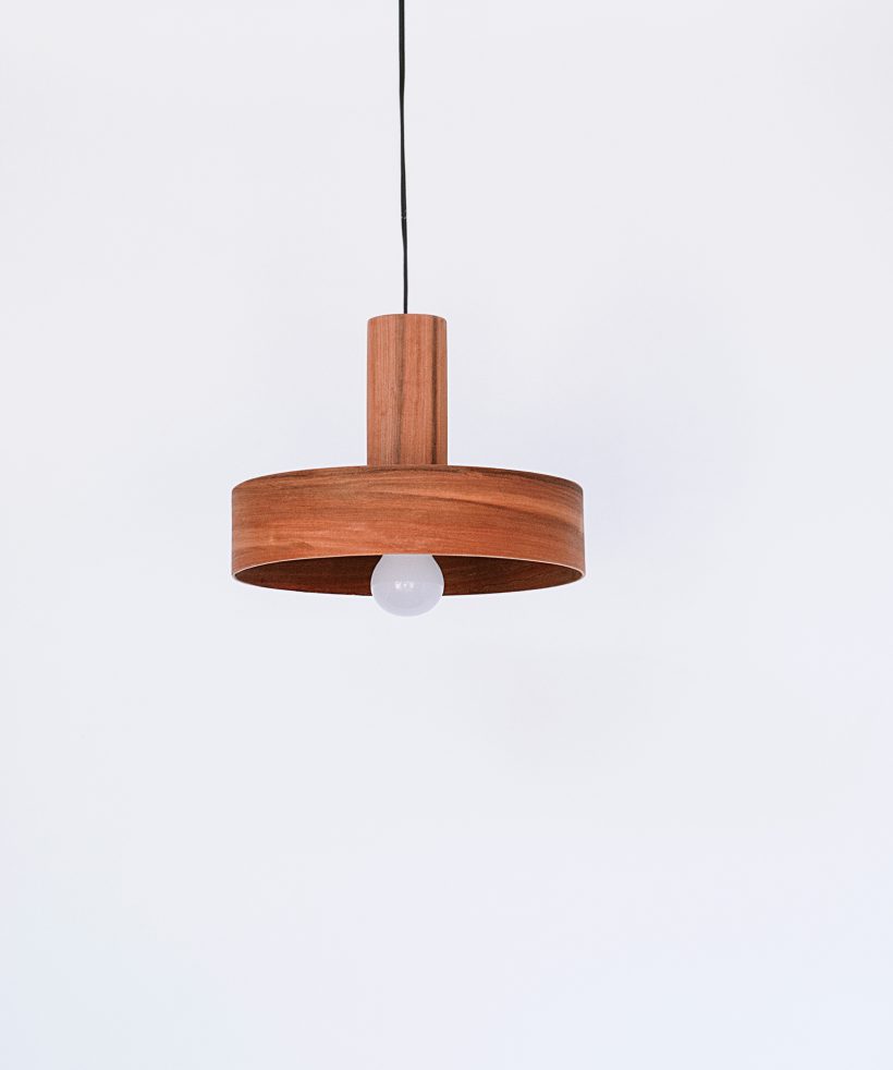 Nora Apple Chile - Handmade Wood Ceiling Light