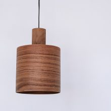 Barrel Walnut - Handmade Wooden Pendant Light