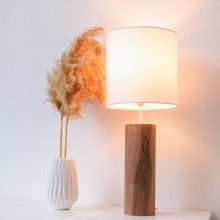 Lina Walnut - Handmade Wooden Table Light